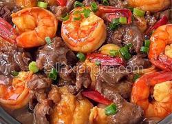 牛肉虾仁豆腐煲