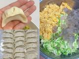 西葫芦鸡蛋虾仁饺子，角瓜鸡蛋饺子，素馅饺子的做法[图]