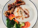 照烧鸡排饭