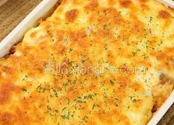 芝士番茄鸡肉焗意面