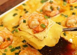豆腐虾仁蒸蛋