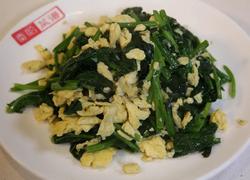 菠菜炒鸡蛋